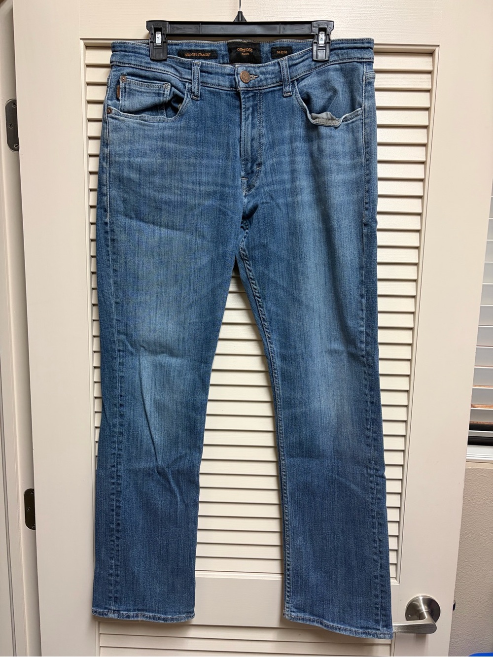 Outpost Makers Jeans Mens 34x32 (Act 33x31) Relaxed Straight Blue Denim Y2K